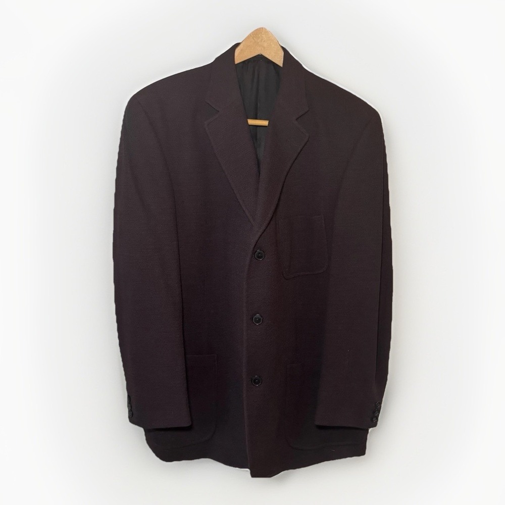 Rare VTG  Woolmark ZEGNA 100% Wool‎ Blazer Jacket 42R Abito NXT S Cohen Canada